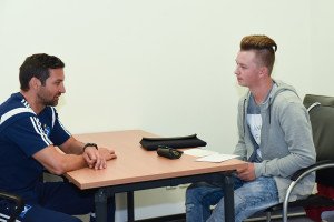 Joe Zinnbauer (HSV U23) und Niklas Heiden