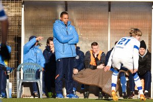 USC-Trainer Olufemi Smith überwindert mit seinem Team auf einem Abstiegsplatz. Foto: Mundt